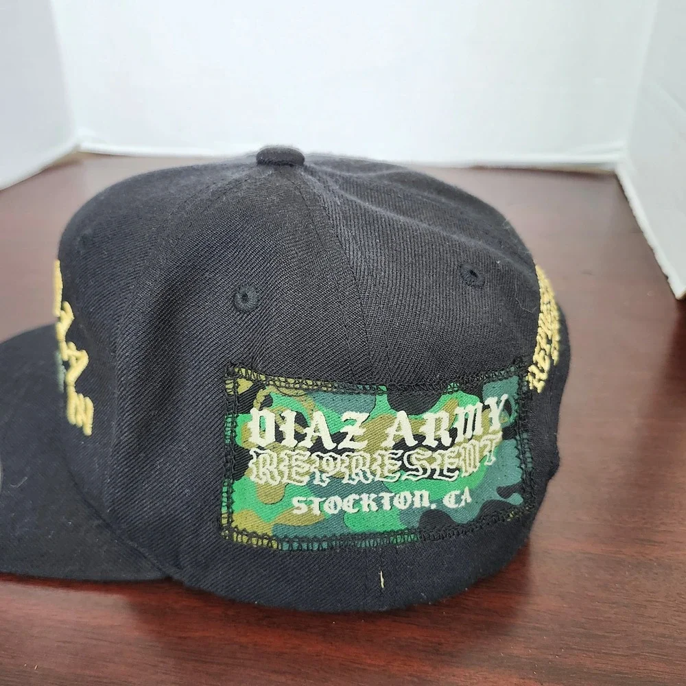 Nick Diaz 209 Army Represent Stockton CA Snapback Hat Yupoong Black MMA UFC Cap